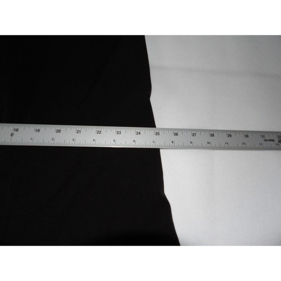 Lane Bryant Midi Skirt Sz 24 Fit N Flare Black Career Office Zip Back Basic Core - Picture 10 of 14